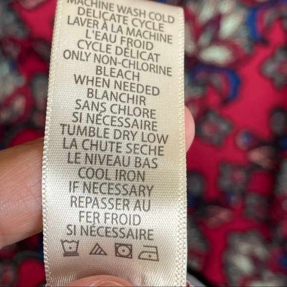 Max Studio Red Floral Shift Dress Size Medium - Picture 7 of 7